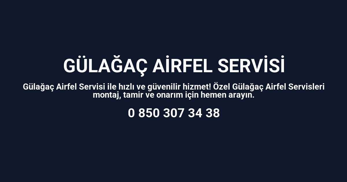 Gülağaç Airfel Servisi